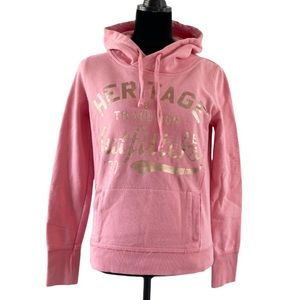 American Eagle Outfitters Fray Hem Hoodie Sweatshirt Top Small